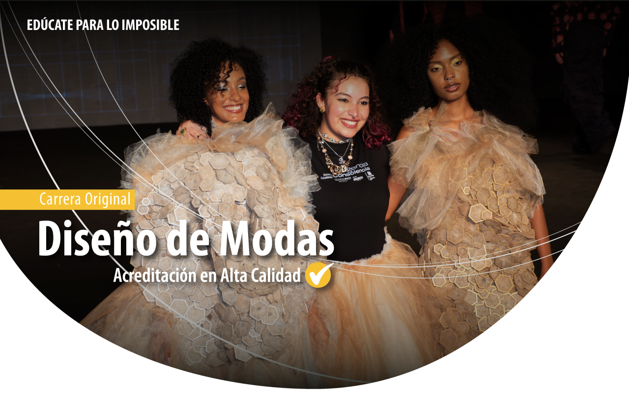 Carrera original diseño de modas