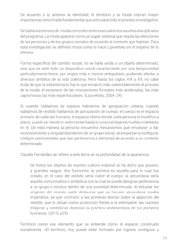 Moda, identidad y consumo en Apartadó Antioquia como proceso de manifestación cultural y apropiación pacífica del territorio A5